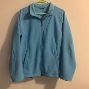 LL Bean Light Blue Like New Fleece Lined Winter Jacket SZ XL